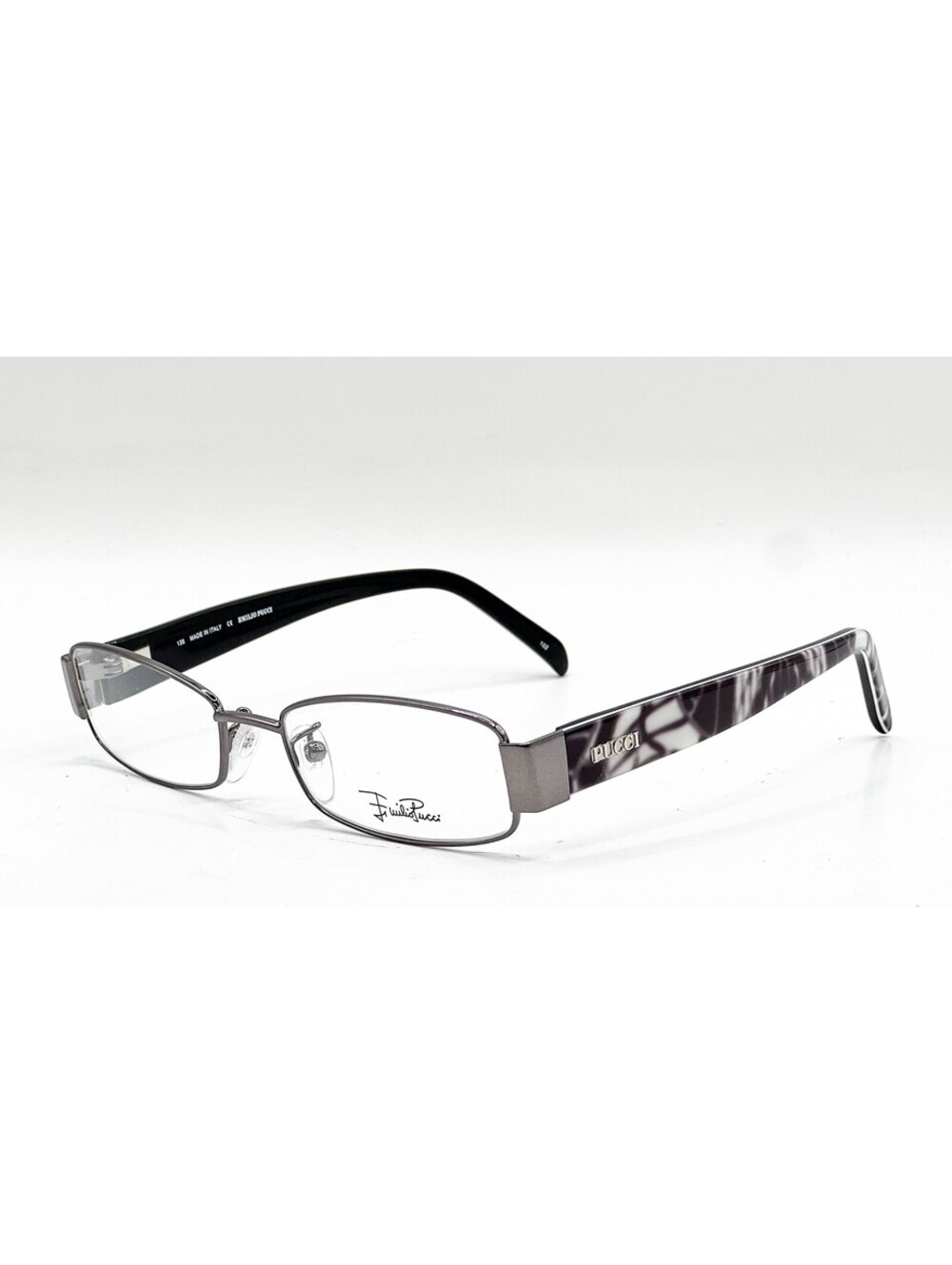 Emilio Pucci Ep2136 069 Dark Ruthenium Authentic Eyeglasses 50-17-135